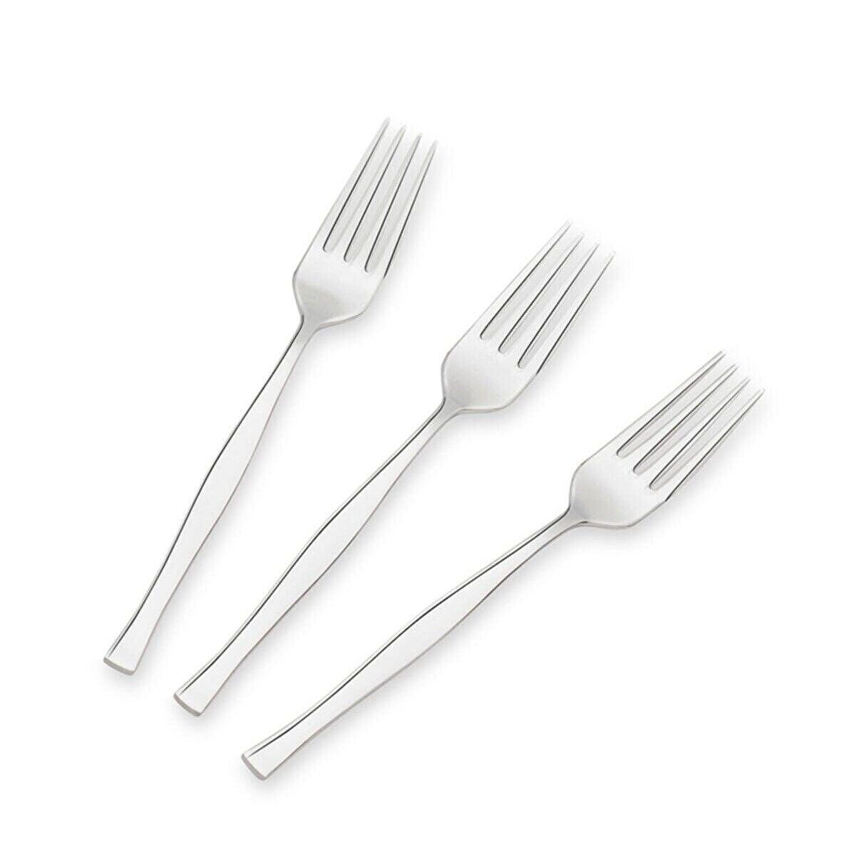 6LI NEHİR ZARİF PASLANMAZ ÇELİK TATLI ÇATALI