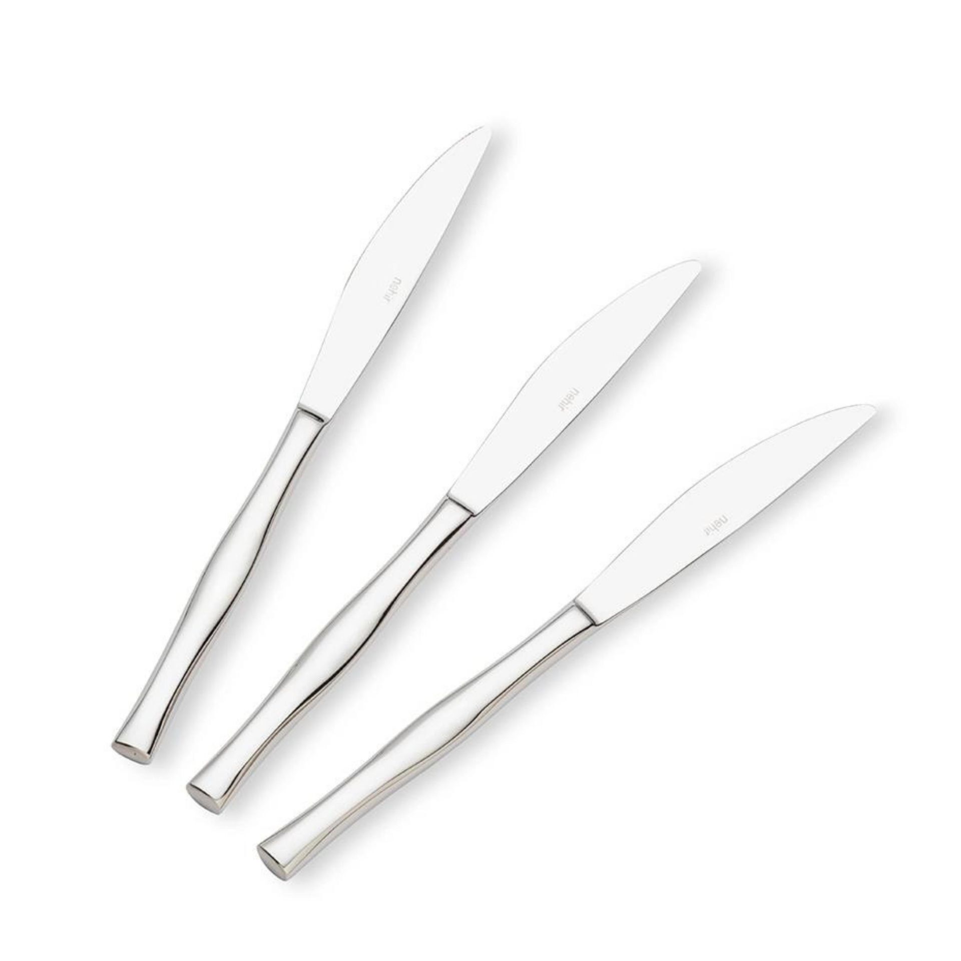 6LI NEHİR ZARİF PASLANMAZ ÇELİK TATLI BIÇAĞI