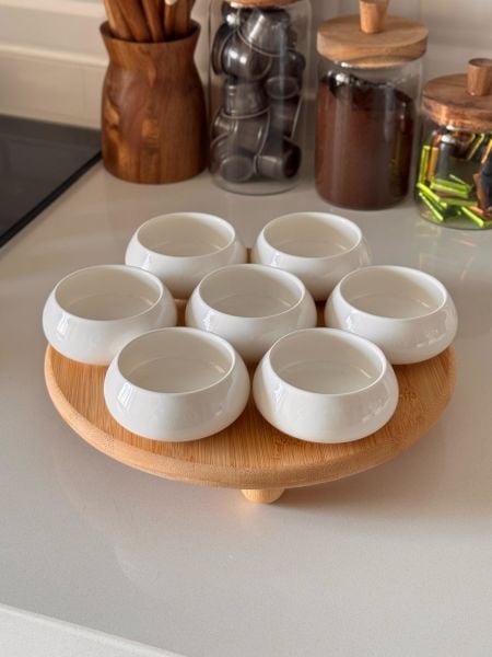 VENTO PORSELEN & TOP AYAKLI BAMBU KOMBİN SET NO 14