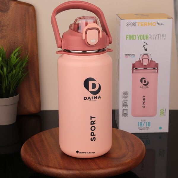 DAIMA SPORT 1300 ML PEMBE TERMOS & MATARA