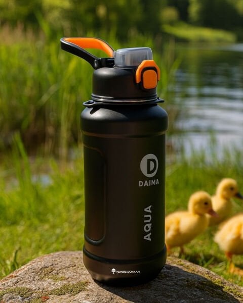 DAIMA AQUA 1000 ML SİYAH TERMOS & MATARA