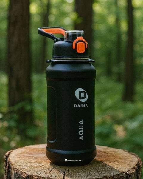 DAIMA AQUA 1000 ML SİYAH TERMOS & MATARA