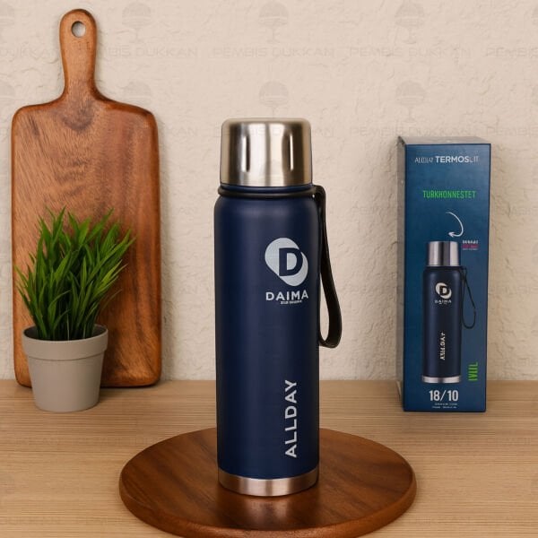 DAIMA ALLDAY 750 ML LACİVERT TERMOS & MATARA