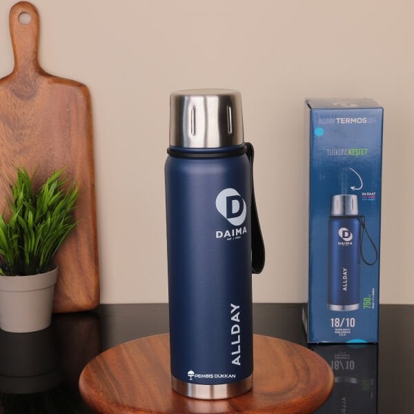 DAIMA ALLDAY 750 ML LACİVERT TERMOS & MATARA