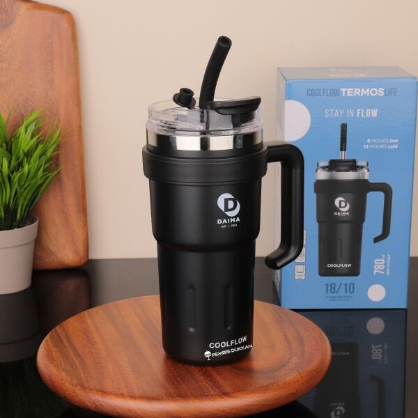 DAIMA COOLFLOW 780 ML SİYAH TERMOS & MATARA