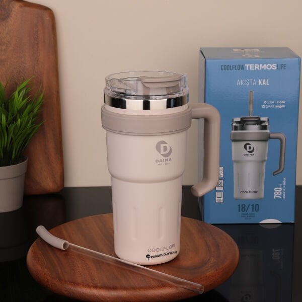 DAIMA COOLFLOW 780 ML KREM TERMOS & MATARA