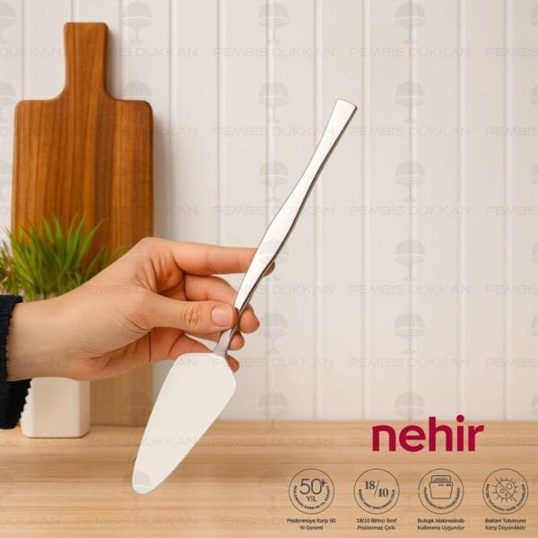 NEHİR ZARİF PASLANMAZ ÇELİK SERVİS SPATULA