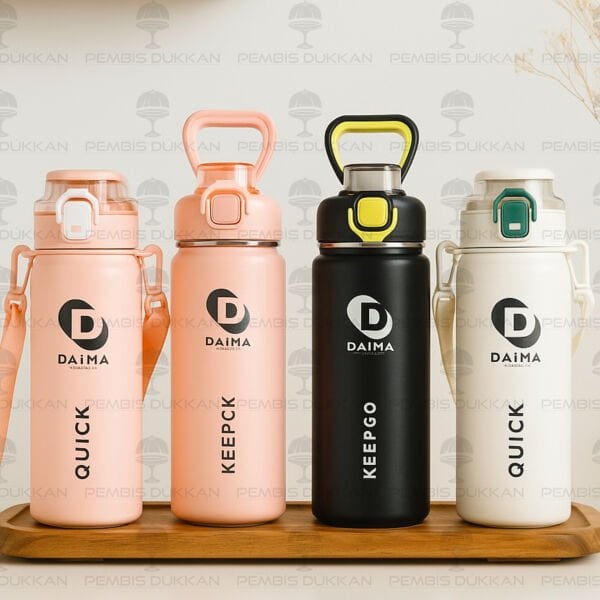 DAIMA KEEP GO 750 ML SİYAH TERMOS & MATARA