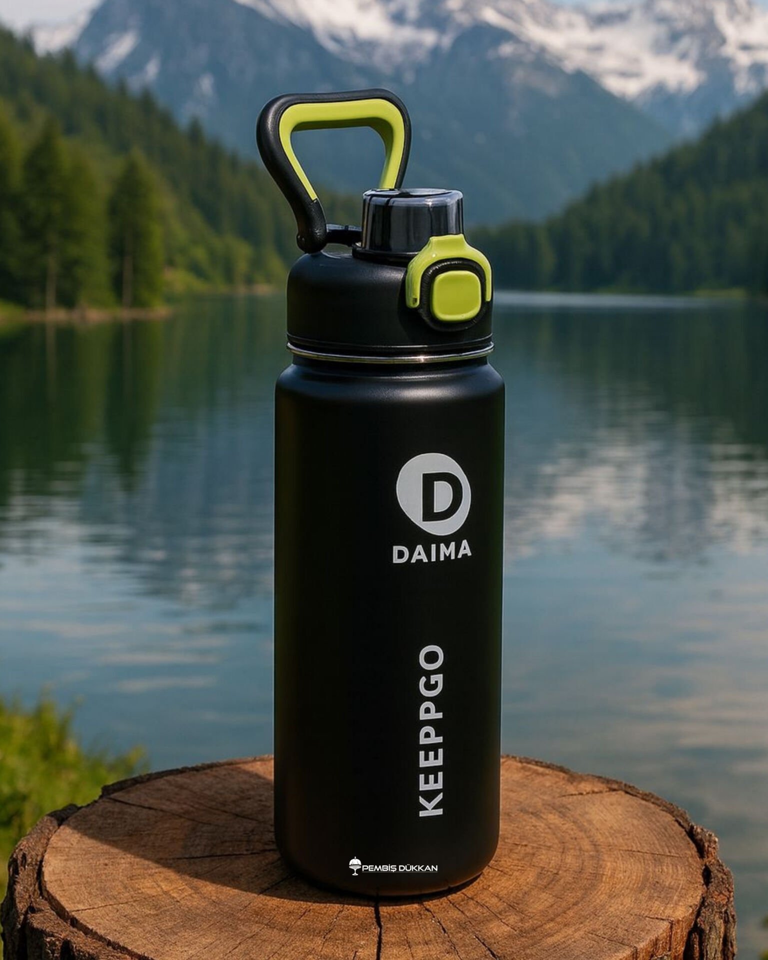 DAIMA KEEP GO 750 ML SİYAH TERMOS & MATARA