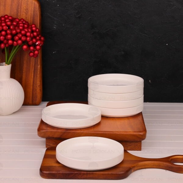 6 ADET CAPİTAL 14CM PORSELEN DÜZ KAHVALTILIK KASE (POR1909)