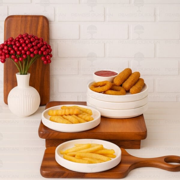 6 ADET CAPİTAL 14CM PORSELEN DÜZ KAHVALTILIK KASE (POR1909)