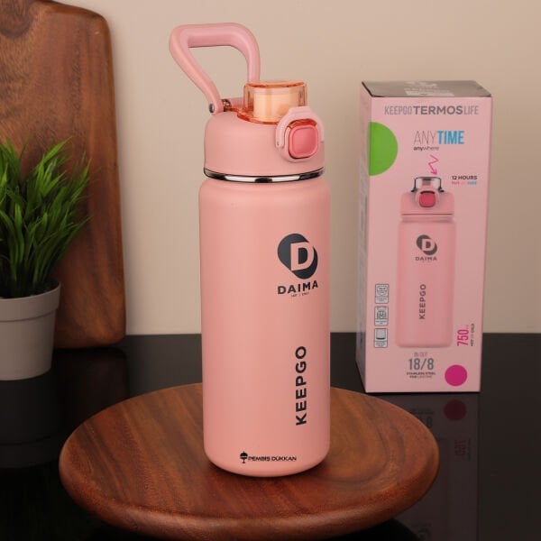 DAIMA KEEP GO 750 ML PEMBE TERMOS & MATARA