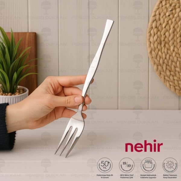 NEHİR ZARİF PASLANMAZ ÇELİK SERVİS ÇATALI