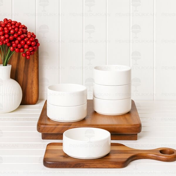 6 ADET CAPİTAL 10CM PORSELEN KAHVALTILIK & ÇEREZ KASE (19-026-4)