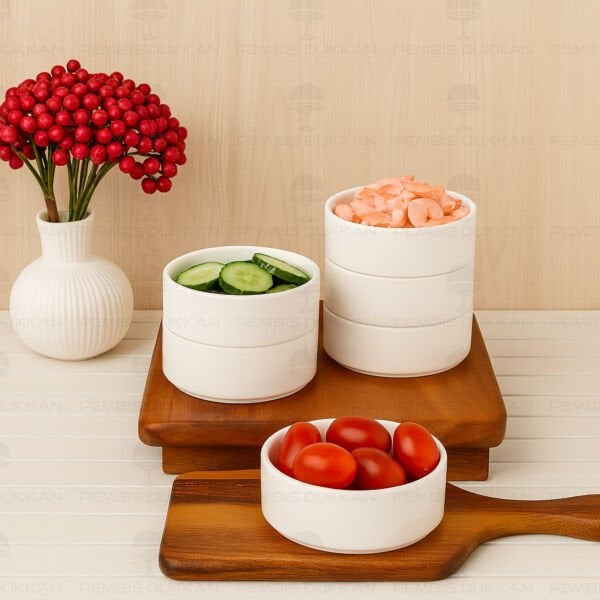 6 ADET CAPİTAL 10CM PORSELEN KAHVALTILIK & ÇEREZ KASE (19-026-4)