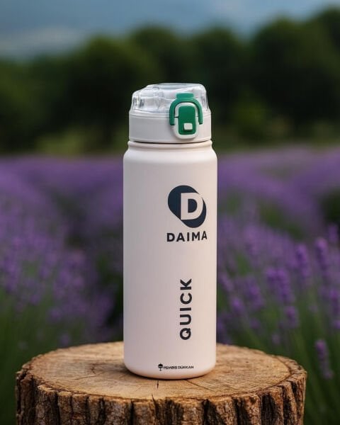 DAIMA QUİCK 650 ML BEYAZ TERMOS & MATARA