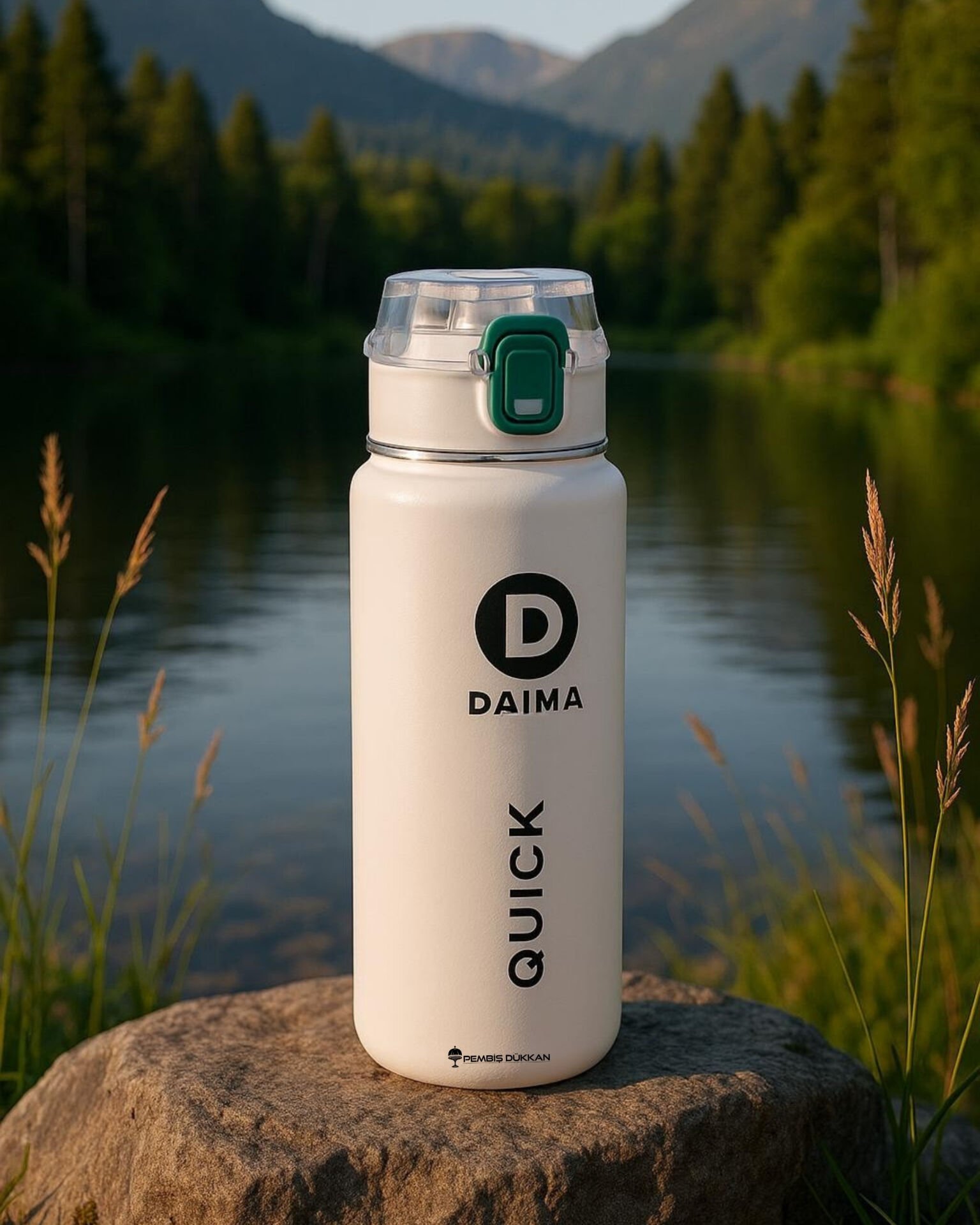 DAIMA QUİCK 650 ML BEYAZ TERMOS & MATARA