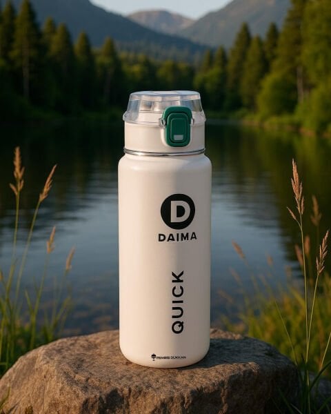 DAIMA QUİCK 650 ML BEYAZ TERMOS & MATARA