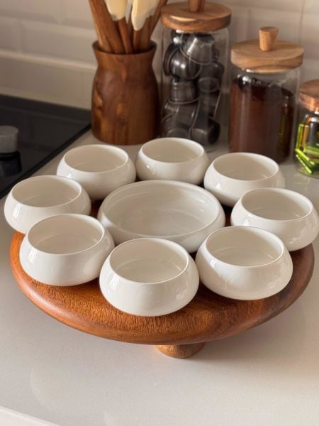 VENTO MASA ORTASI AKASYA STANDLI, REÇELLİK KOMBİN SET 9 (AKS142)