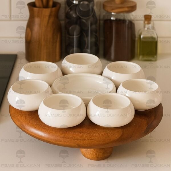 VENTO PORSELEN & AKASYA AYAKLI KOMBİN SET NO 25