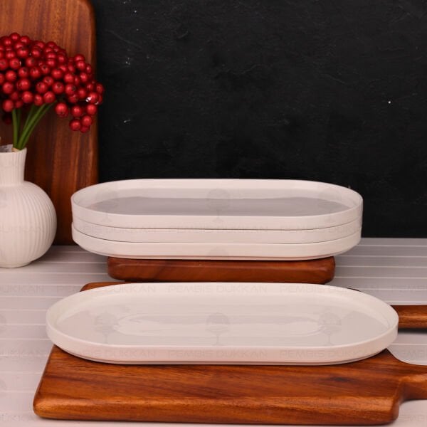 1 ADET VALENTE OVAL PORSELEN YEMEK & MASA ORTASI SERVİS (POR1911)﻿