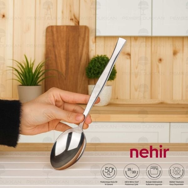 NEHİR ZARİF PASLANMAZ ÇELİK SERVİS KAŞIĞI