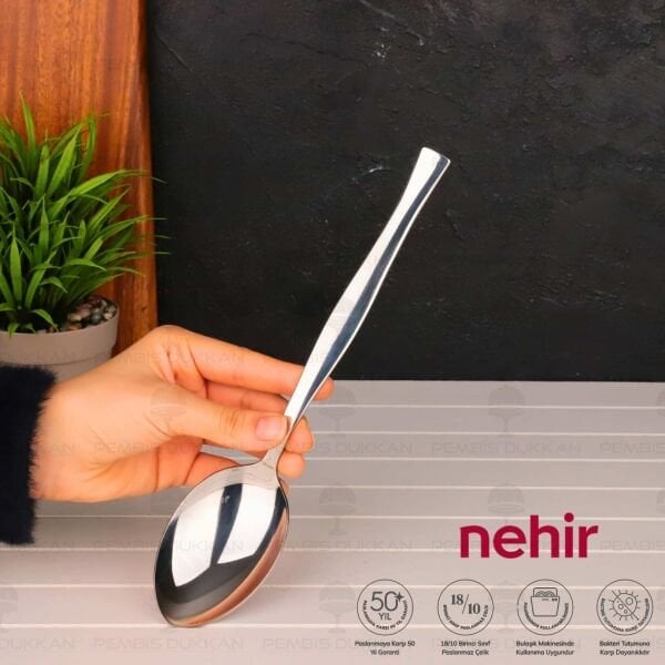 NEHİR ZARİF PASLANMAZ ÇELİK SERVİS KAŞIĞI