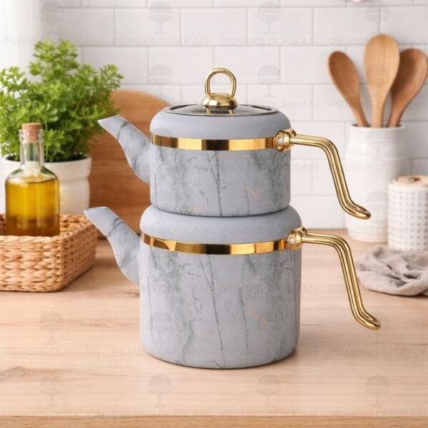 GRİ OOLONG GRANİT ÇAYDANLIK