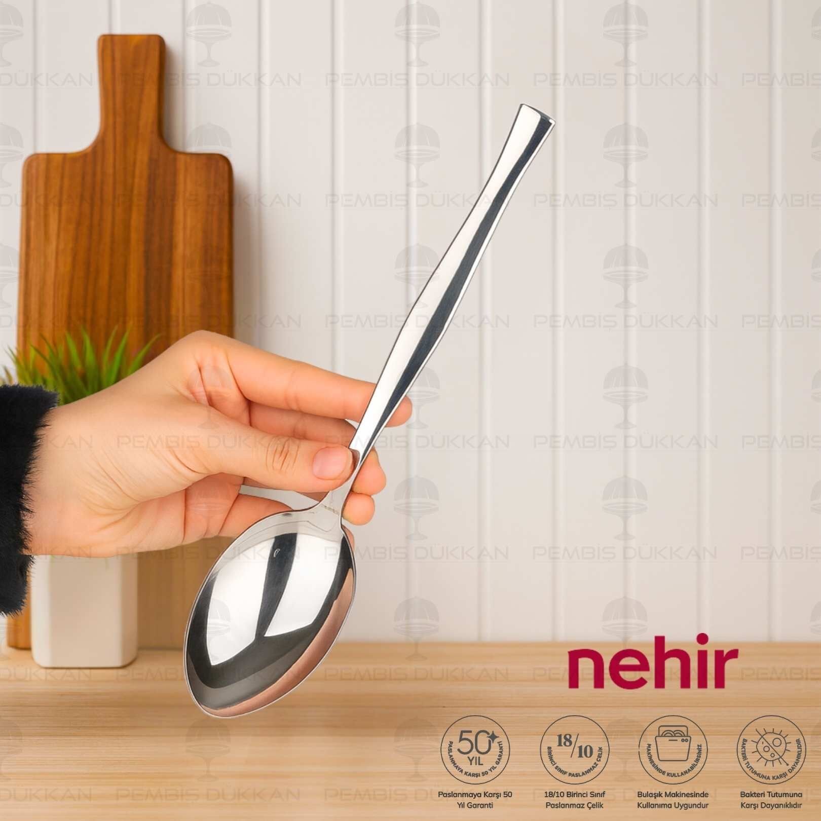 NEHİR ZARİF PASLANMAZ ÇELİK SERVİS KAŞIĞI