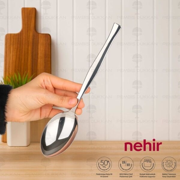 NEHİR ZARİF PASLANMAZ ÇELİK SERVİS KAŞIĞI