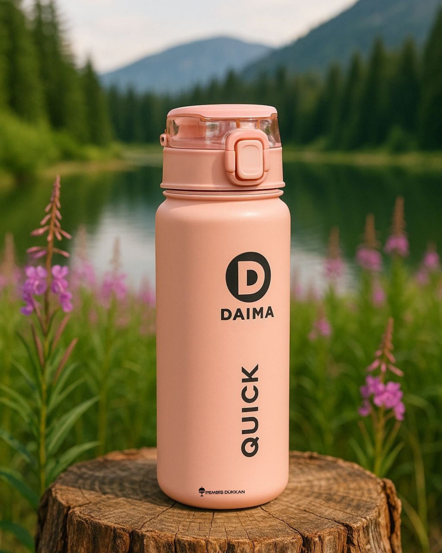 DAIMA QUİCK 650 ML PEMBE TERMOS & MATARA