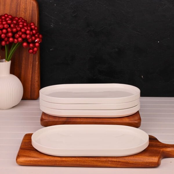 1 ADET VALENTE OVAL PORSELEN MASA ORTASI SERVİS (POR1912)﻿