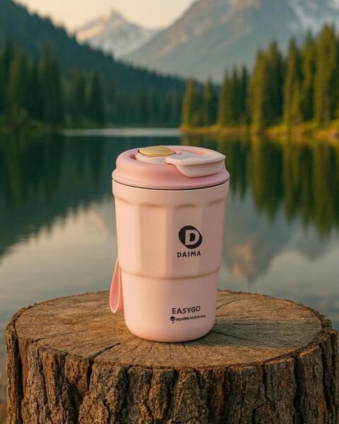 DAIMA EASY GO 380 ML PEMBE TERMOS & MATARA