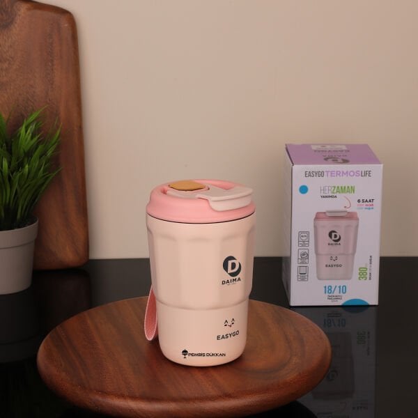 DAIMA EASY GO 380 ML PEMBE TERMOS & MATARA