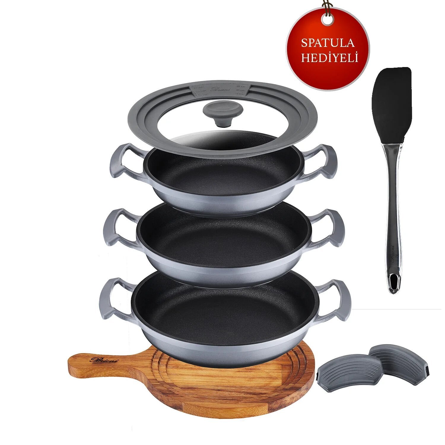 BRİONİ TRYCOOK 7 PARÇA SAHAN SET GRİ