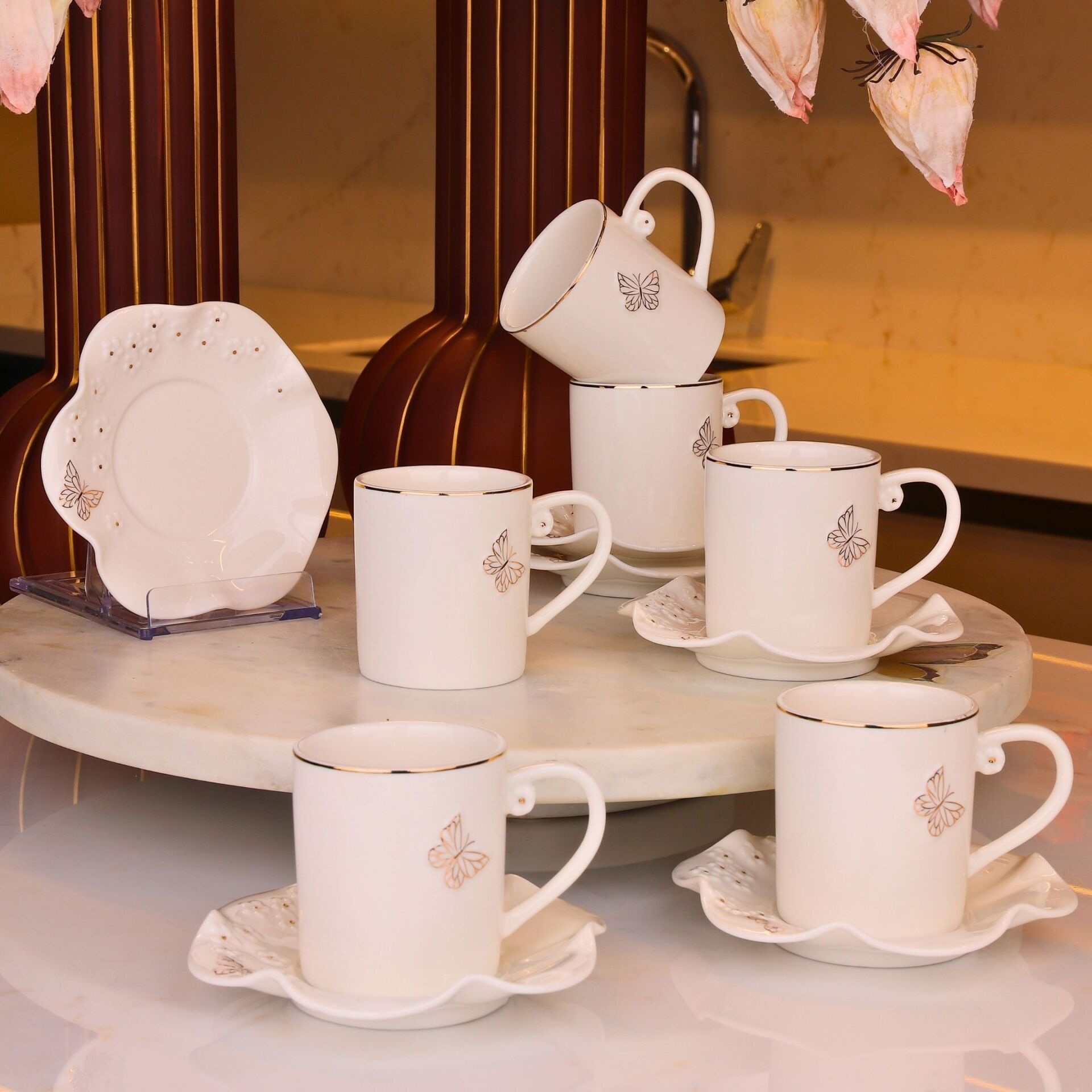 PAPİLİORA 6 KİŞİLİK KAHVE FİNCAN TAKIMI