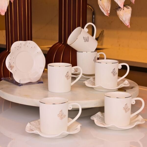 PAPİLİORA 6 KİŞİLİK KAHVE FİNCAN TAKIMI