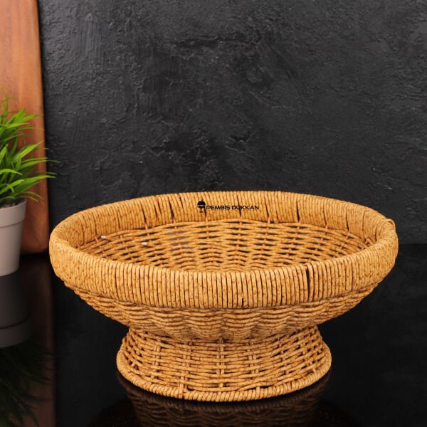 MN RATTAN YUVARLAK AYAKLI MEYVELİK (971)