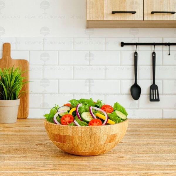 BAMBU YUVARLAK MISIR - CİPS & SALATA KASE (753)