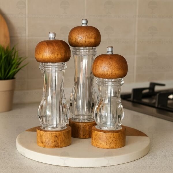 AKASYA KÜÇÜK BOY TUZ & KARABİBER DEĞİRMENİ (75445)