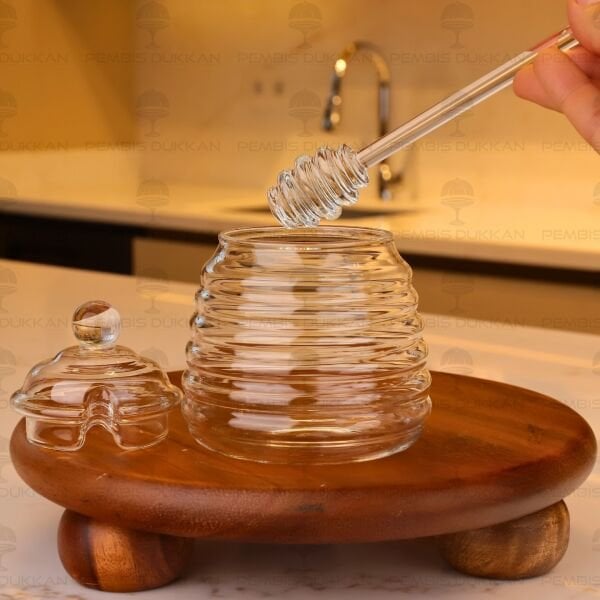 CAM BAL KAVANOZU & KAŞIĞI (1J141)