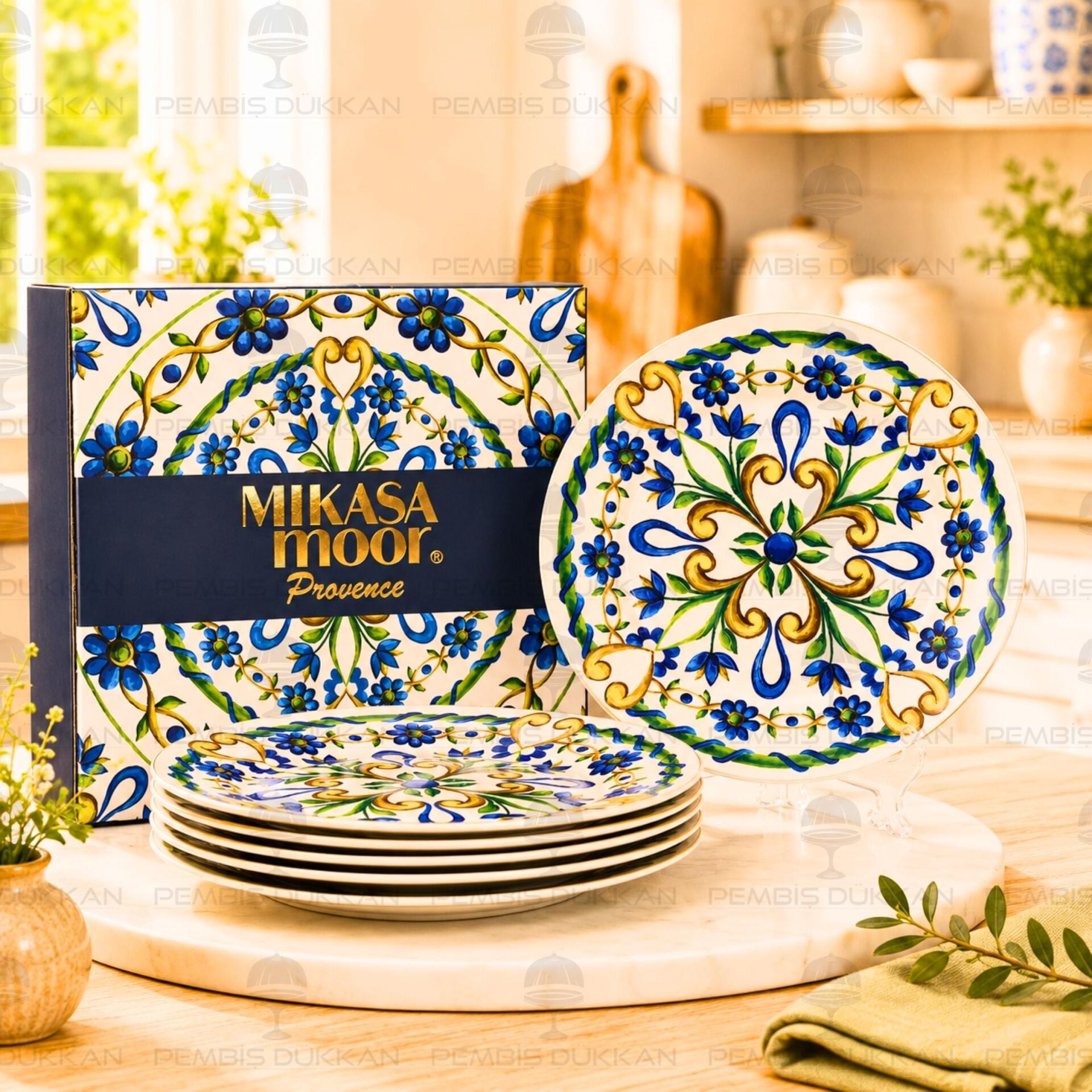 Provence 6lı Pasta Tabağı Takımı 20 cm