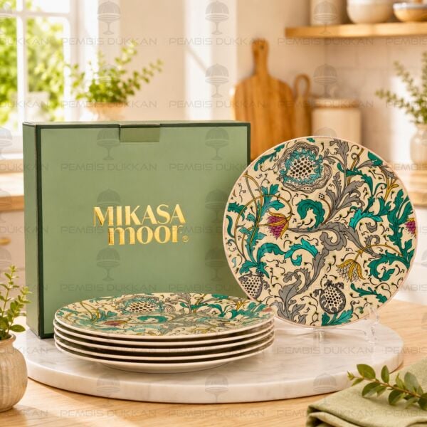Turguoise 6lı Pasta Tabağı Takımı