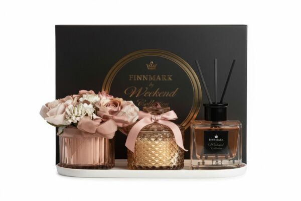 4 PARÇA FINMANLIFE PEMBE ODA KOKULU & MUMLU SET