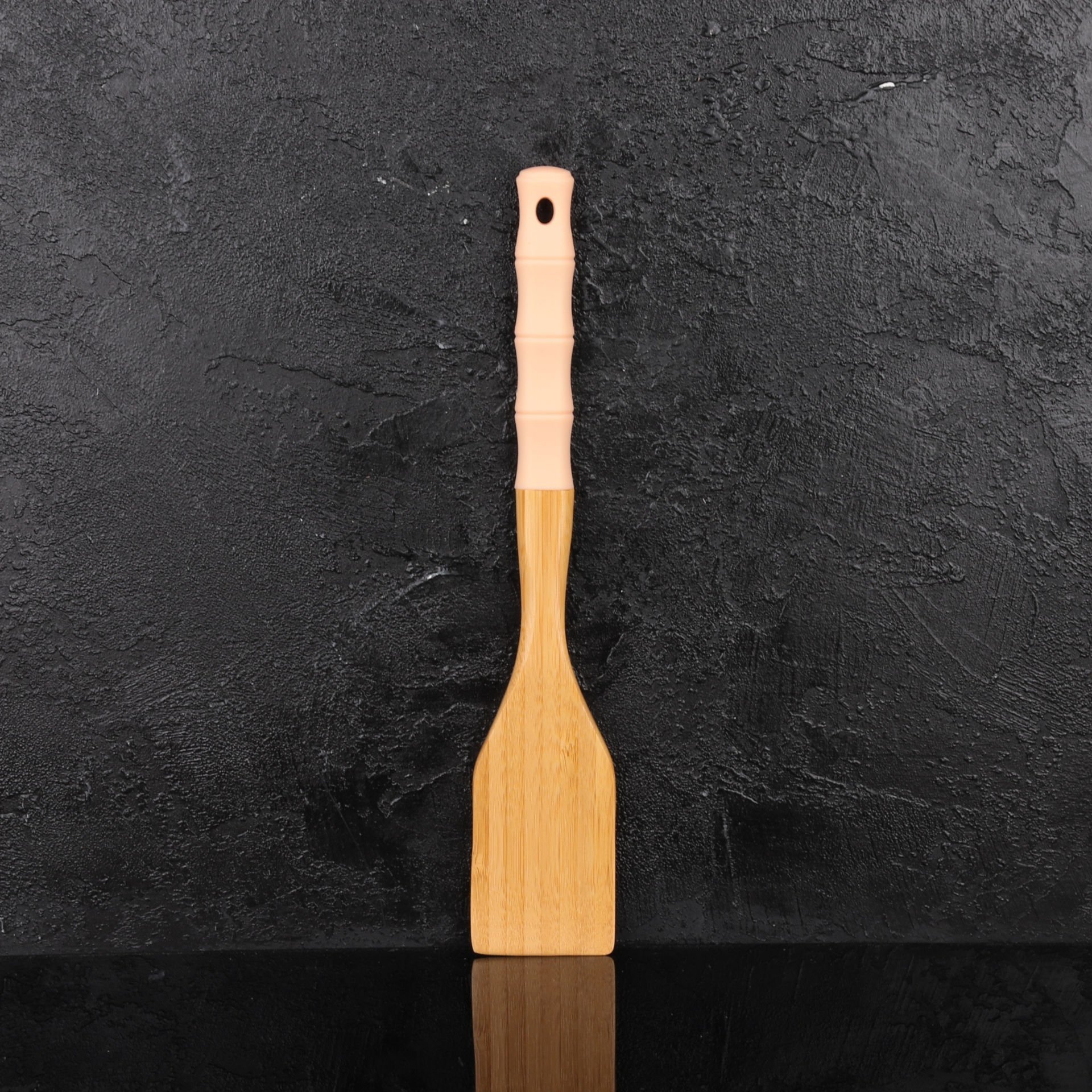 1 ADET AROW BAMBU PEMBE SİLİKON SAPLI SPATULA