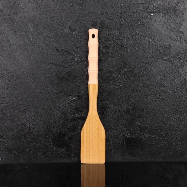 AROW BAMBU PEMBE SİLİKON SAPLI SPATULA