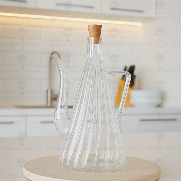 İBRİK ÇİZGİLİ 750ML YAĞDANLIK (1S29)