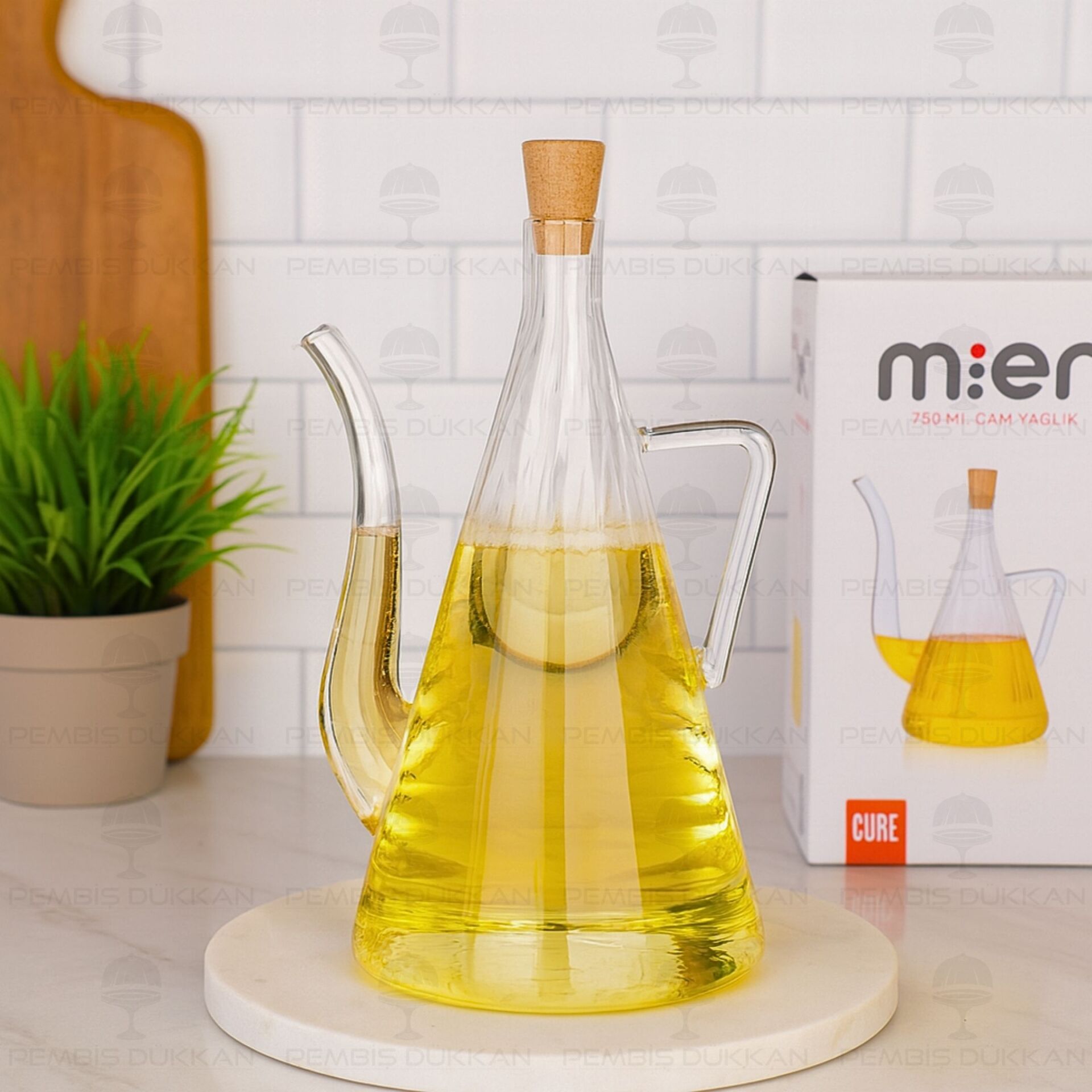 İBRİK ÇİZGİLİ 750ML YAĞDANLIK (1S29)