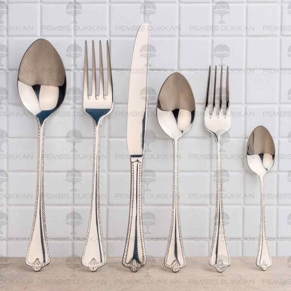 12 KİŞİLİK NEHİR FULYA SADE 72 PARÇA PASLANMAZ ÇELİK ÇKB SET