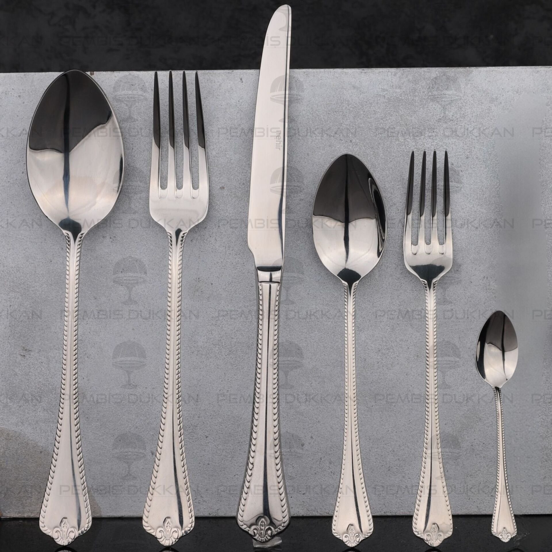 12 KİŞİLİK NEHİR FULYA SADE 72 PARÇA PASLANMAZ ÇELİK ÇKB SET